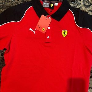Puma Ferrari Race Polo Shirt Red